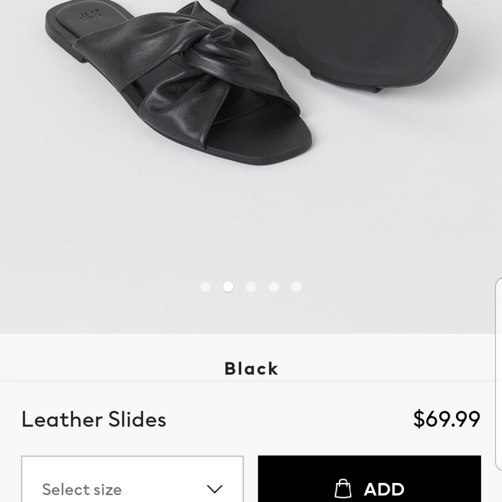๐ LEATHER SLIDE SANDALS - Picture 6 of 6